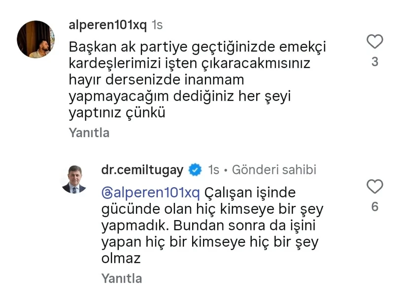 Cemil Tugay Tweet
