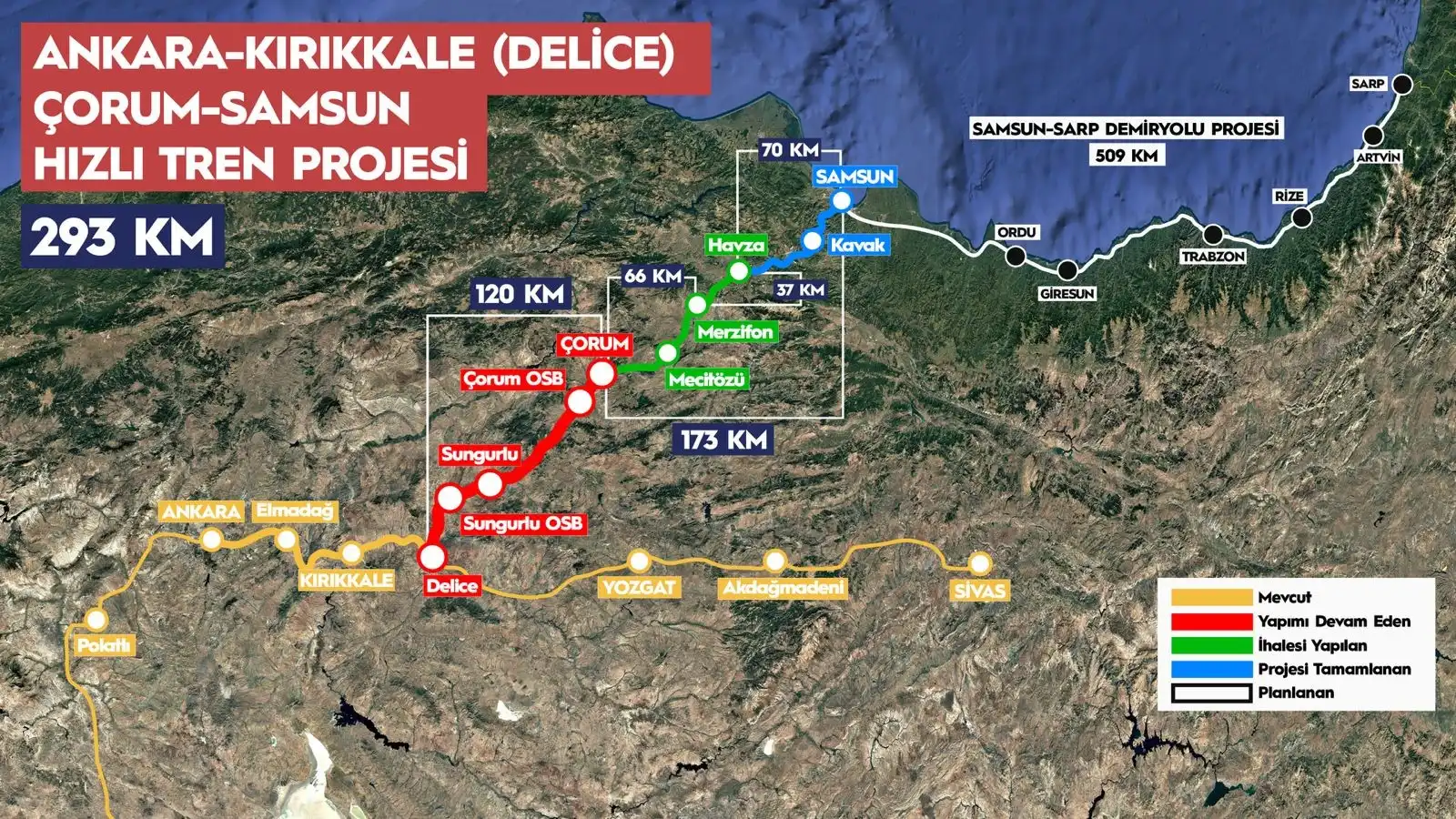 Çorum Ilk Kez Demir Yoluna Bağlanacak! Ankara Samsun 2,5 Saate Düşüyor (4)