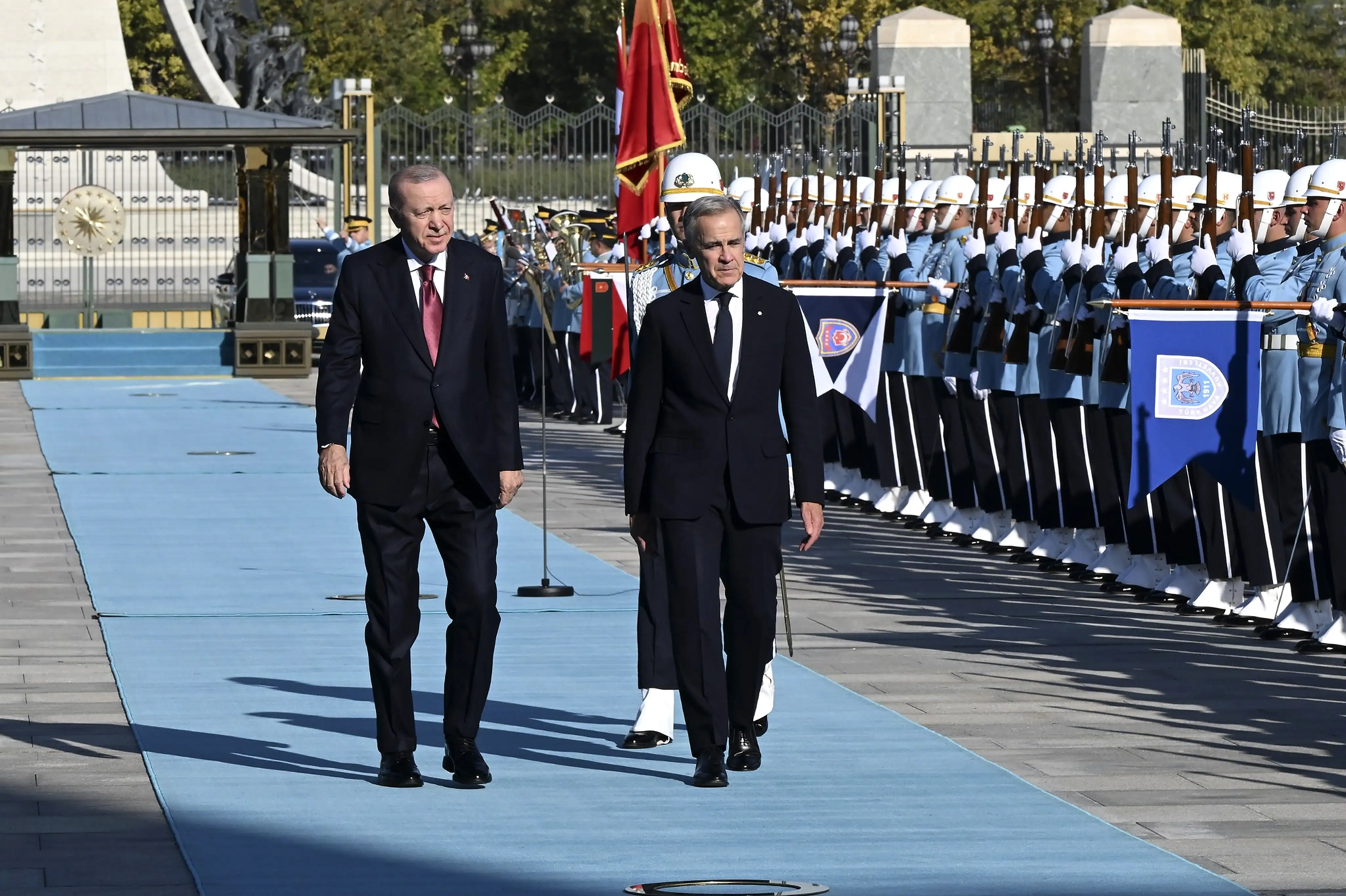 Cumhurbaşkanı Erdoğan Mark Carney'ı Ankara'da Törenle Karşıladı