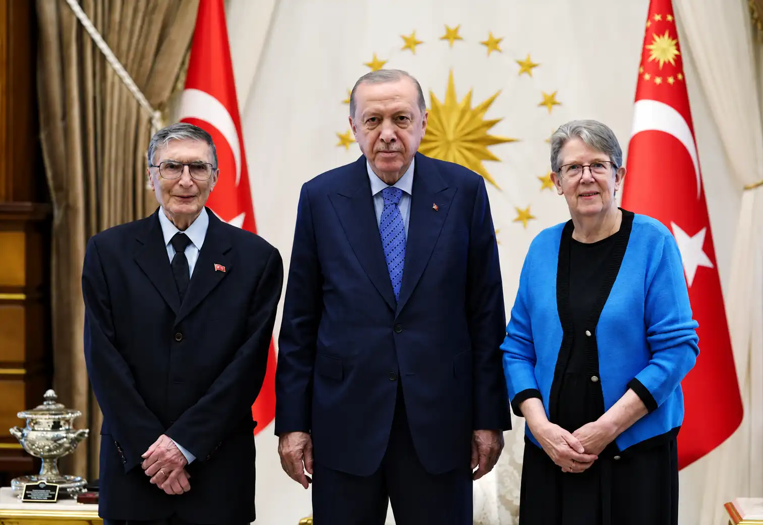 Cumhurbaşkanı Erdoğan’dan Aziz Sancar Kabulü2