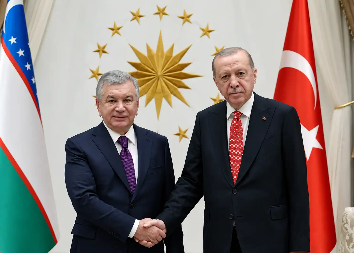 Cumhurbaşkanı, Özbek mevkidaşıyla Külliye’de görüştü