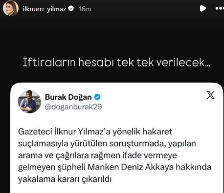 Deniz Akkaya Hakkında Yakalama Kararı Çıktı İfadeye Gitmediii