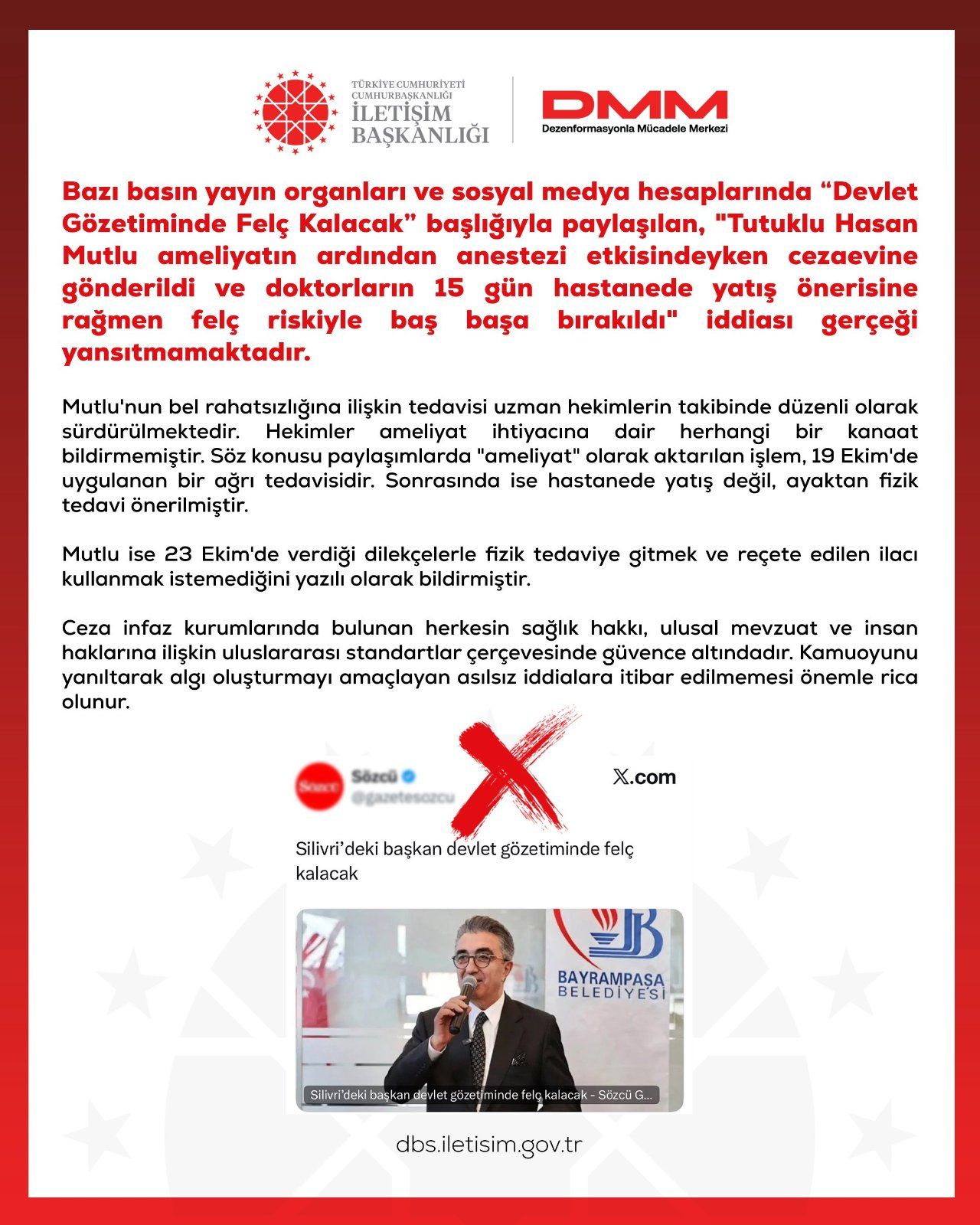Dmm'den Hasan Mutlu Açiklamasi