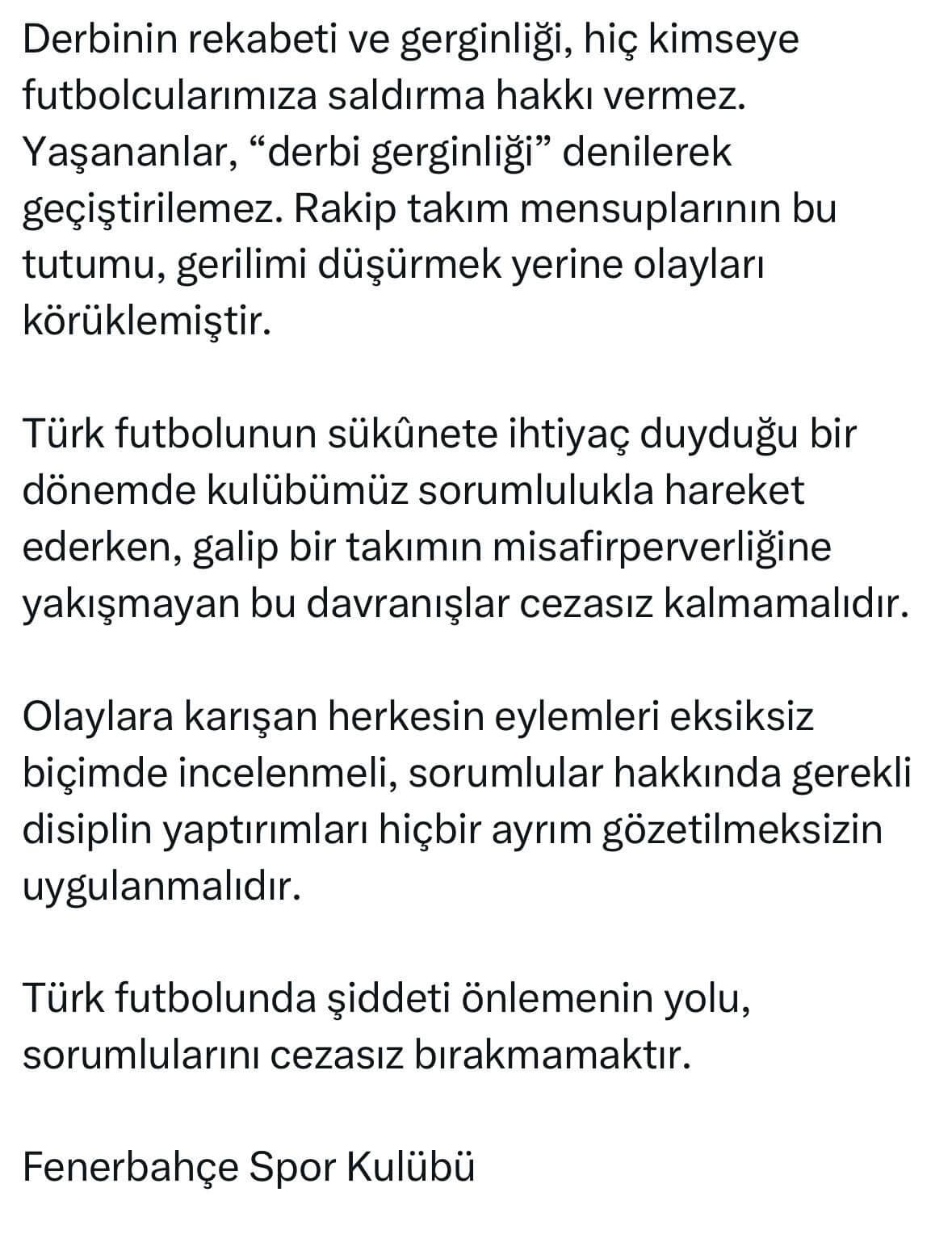 Fenerbahçe Açıklama-2