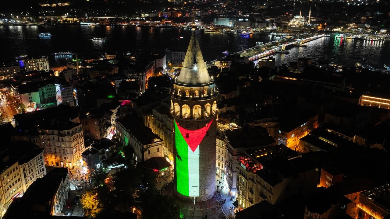 Galata Filistin Bayrağı