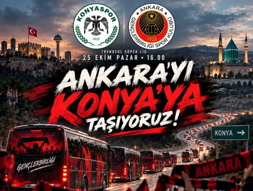 Gençlerbirliği Taraftarlarından Konya Deplasmanı Öncesi Büyük Organizasyon (1)