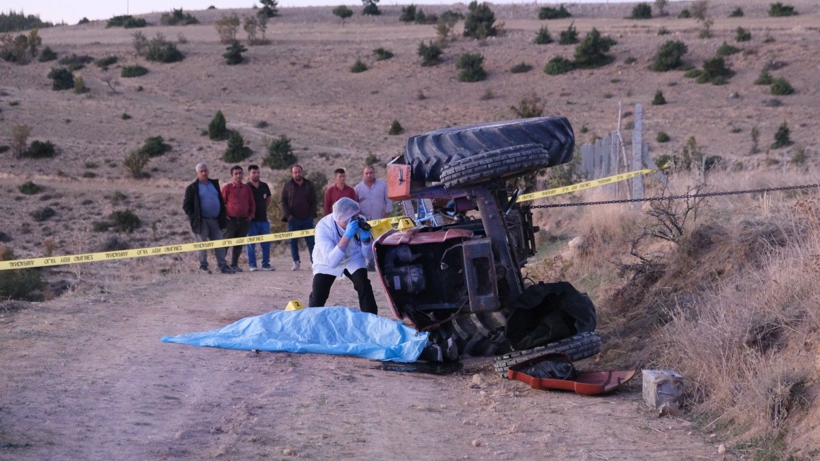 Karaman Gulkaya Devrilen Traktor Kazasi2