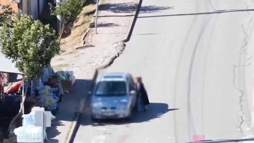 Kırıkkale'de Trafikte Koltuk Değiştirme Oyunu Drona Takıldı