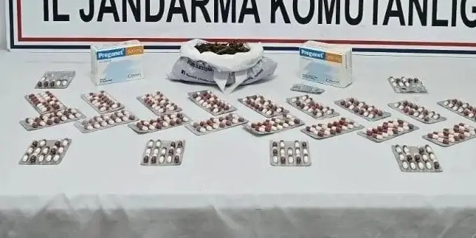 Kuşadası'nda Jandarmadan Operasyon 1064 Sentetik Ecza Ele Geçirildi (1)