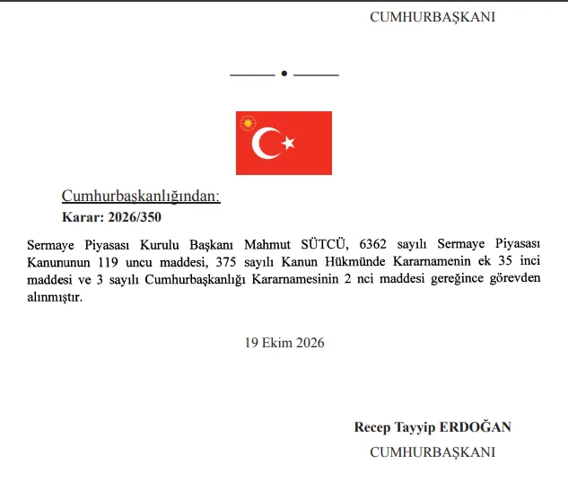 Mahmut Sütçü Görevden Alındı