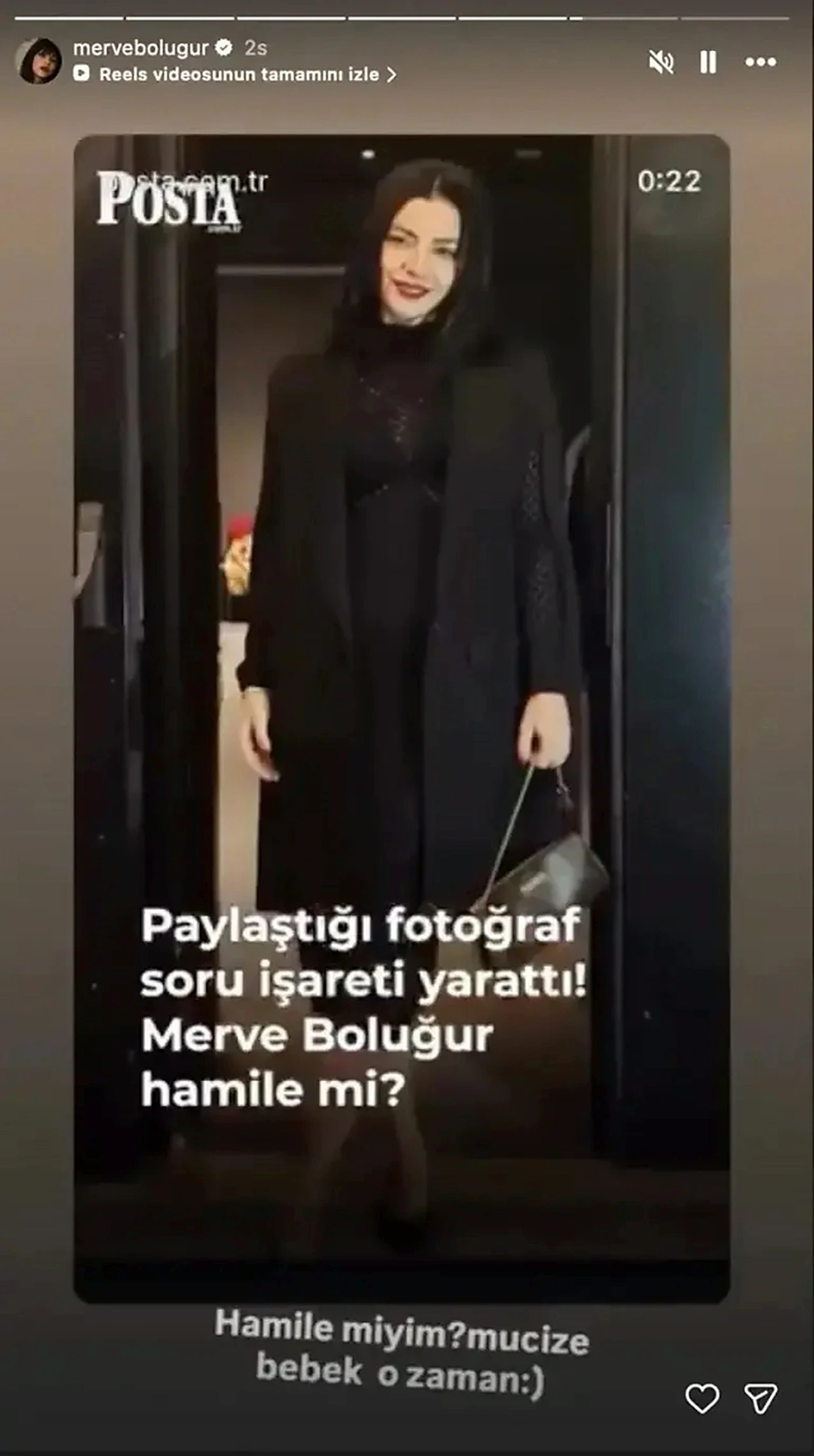 Merve Boluğur Hamilelik Söylentilerine “Mucize Bebek” Dedi (2)