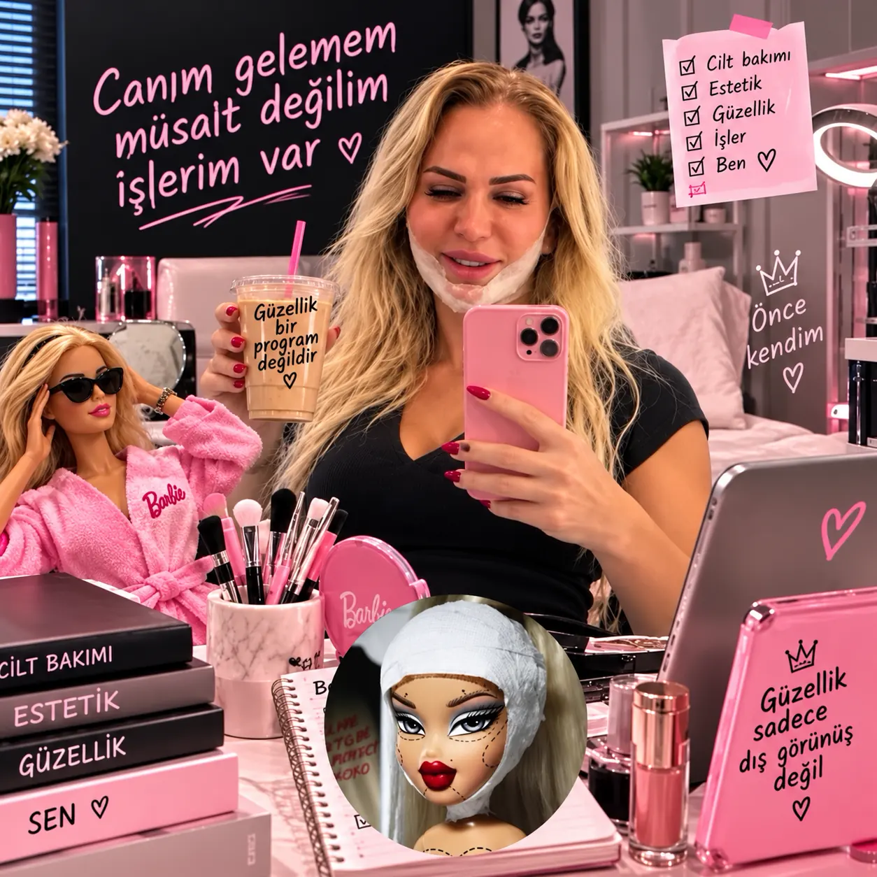 Nagihan Karadere Yüzünü Ve Boynunu Gerdirdi “Barbie Gibi Olacağım” (4)