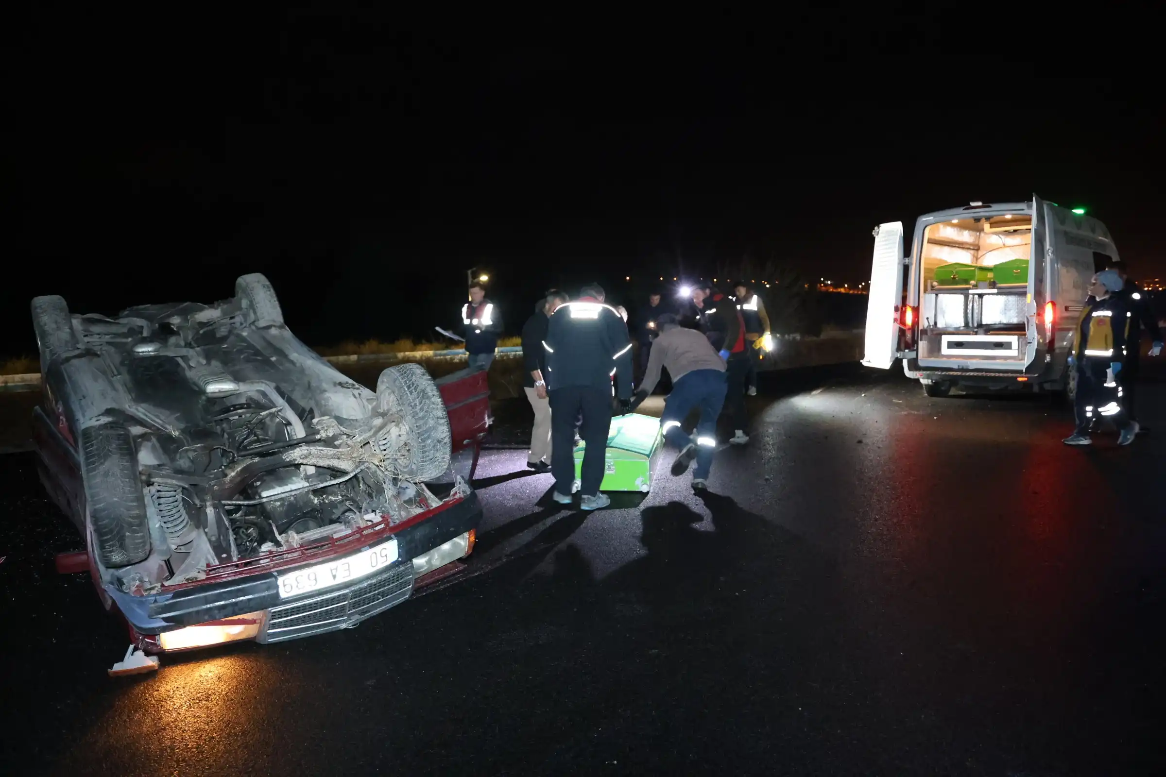 Nevşehir’de Otomobil Takla Attı 80 Yaşındaki Sürücü Hayatını Kaybetti (1)