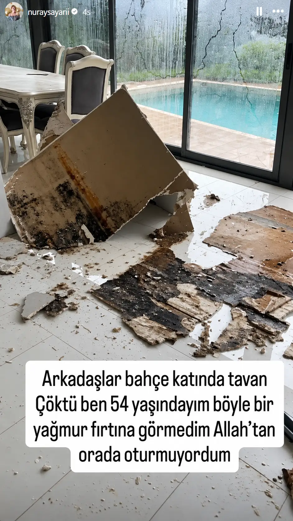 Nuray Sayarı'nın Villası İstanbul'daki Sağanakta Büyük Hasar Gördü (2)