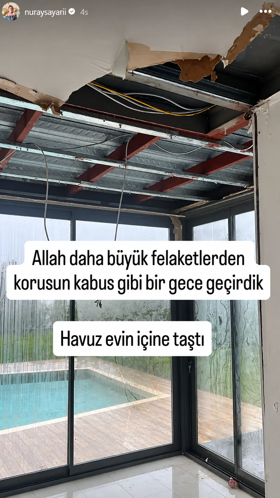 Nuray Sayarı'nın Villası İstanbul'daki Sağanakta Büyük Hasar Gördü (3)