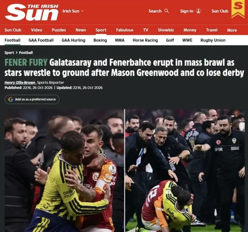 Olaylı Derbi Dünya Basınında Şoke Edici, Vahşi Bir Kavga! (2)