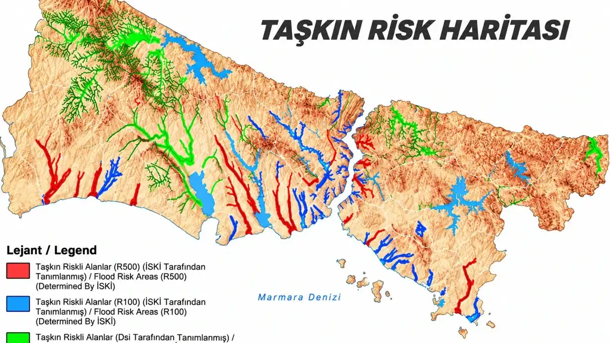 Riskli Ilceler Belli Oldu Korkutan Sel Haritasi