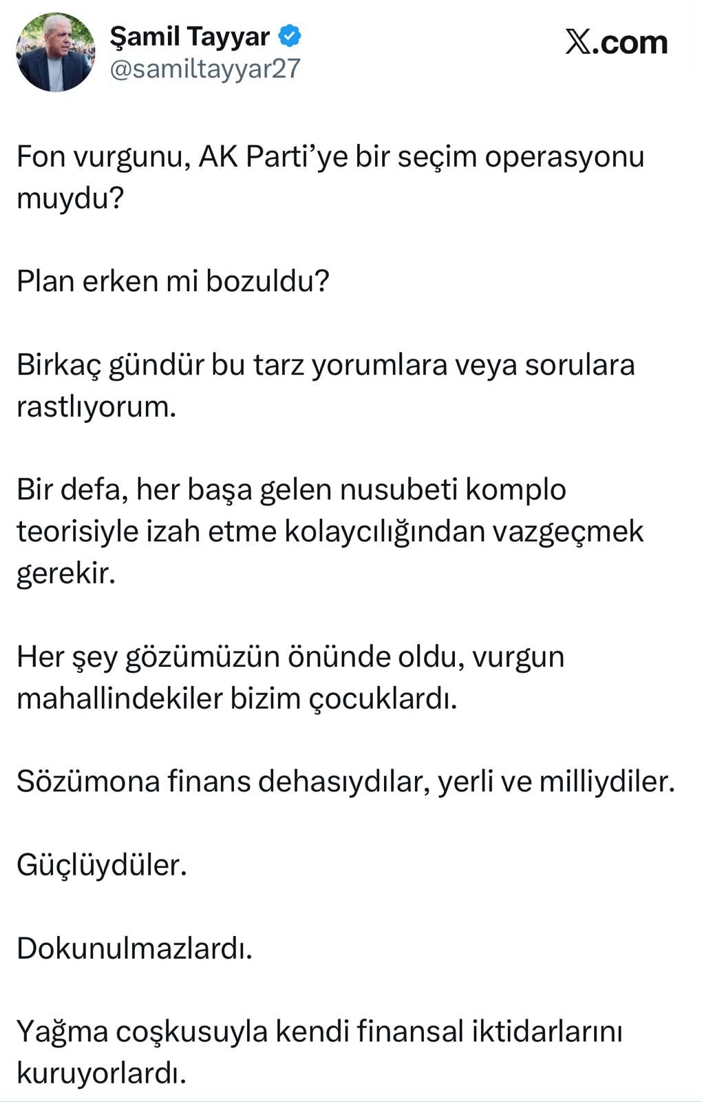 Şamil Tayyar Fon Çıkışı.