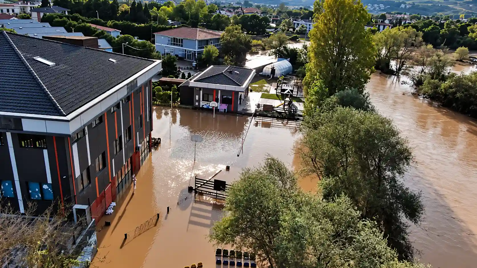 Şile'de Dere Taştı, Ev Ve Villaları Su Bastı Vatandaş Çözüm Istedi (1)