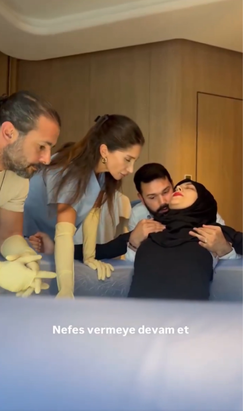 Tanzanya’dan doğum için ikinci kez İstanbul’a geldi! Doğum sırasında Türk kahvesi içti