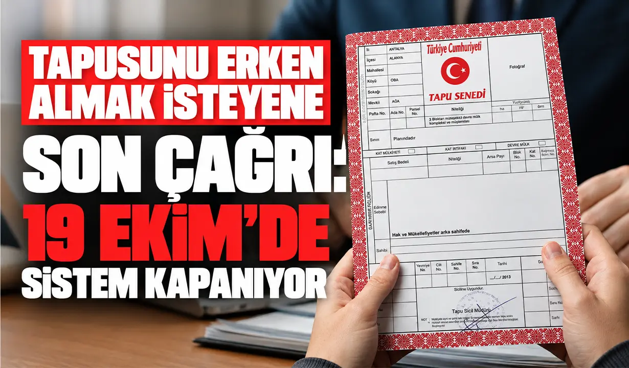 TOKİ’den tapuyu erken almak isteyene son çağrı: 19 Ekim’de bitiyor