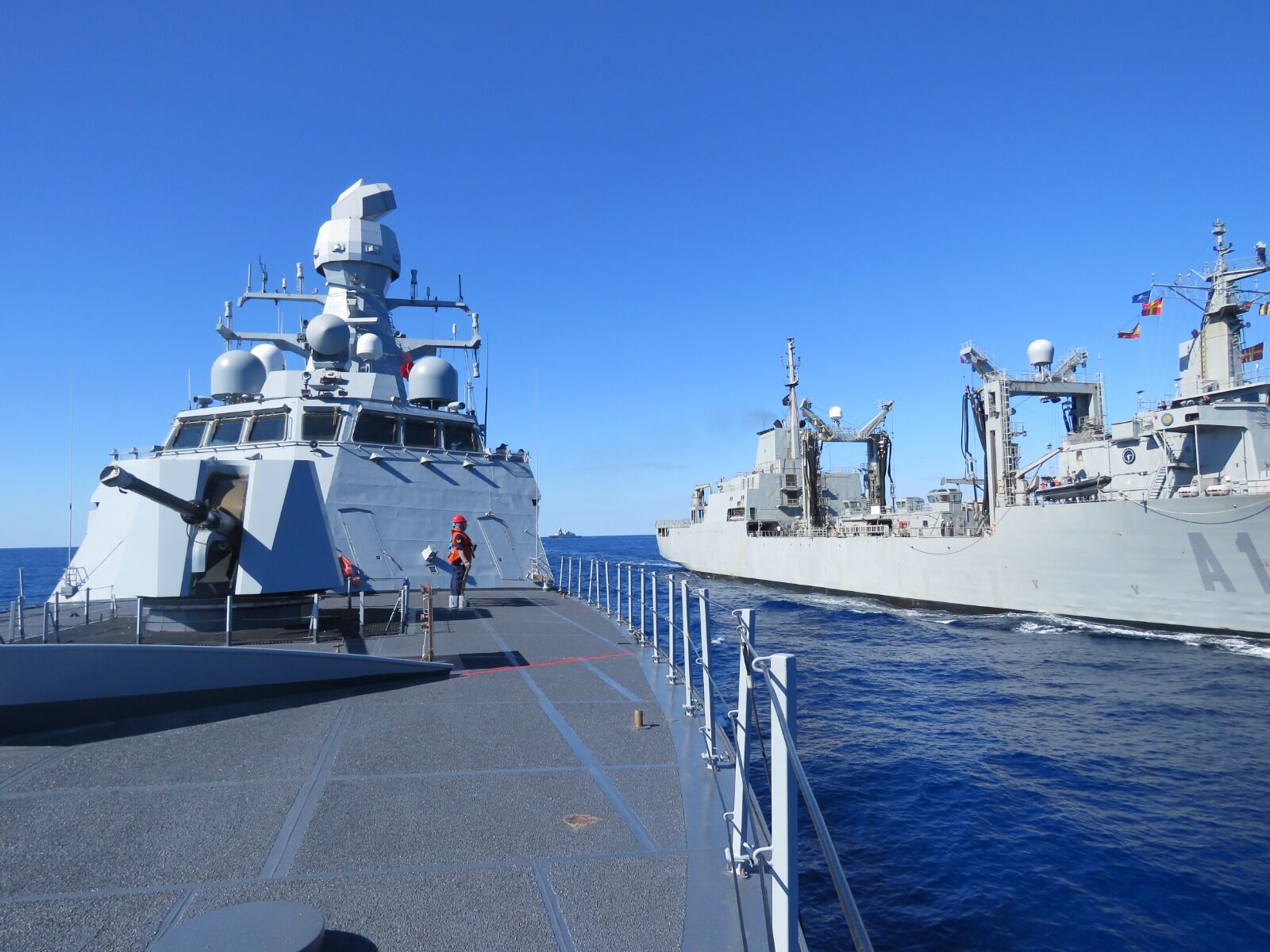 Türk Savaş Gemisi Tcg Burgazada, Nato Filosuyla Akdeniz'de Buluştu (3)