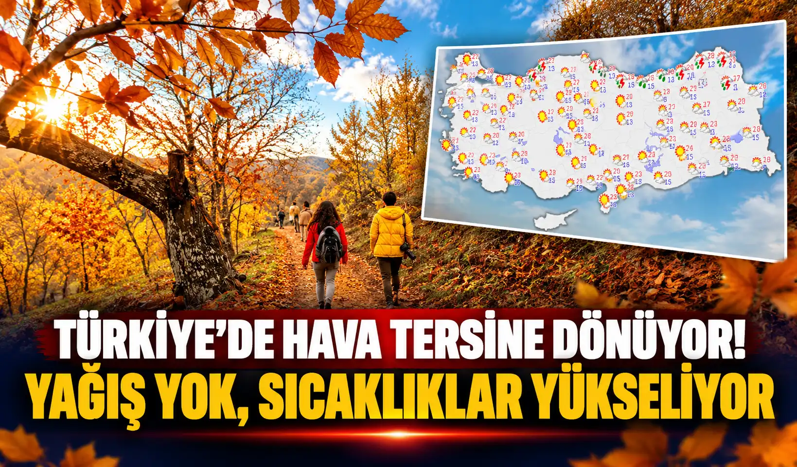 Türkiye’de hava tersine dönüyor! Yağış yok, sıcaklıklar yükseliyor
