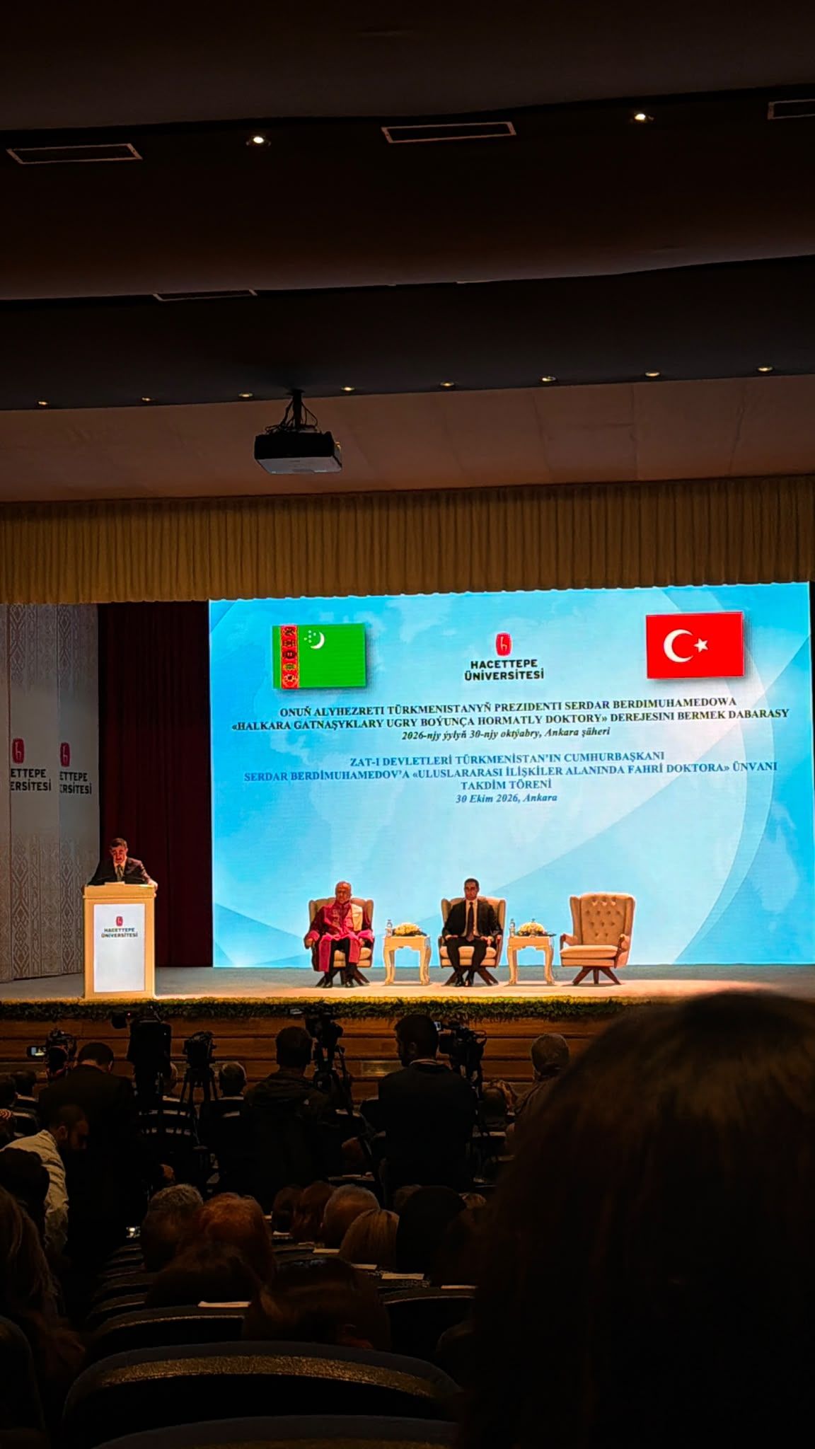 Türkmenistan Cumhurbaşkanı Serdar Caparov Hacettepe Üniversitesi